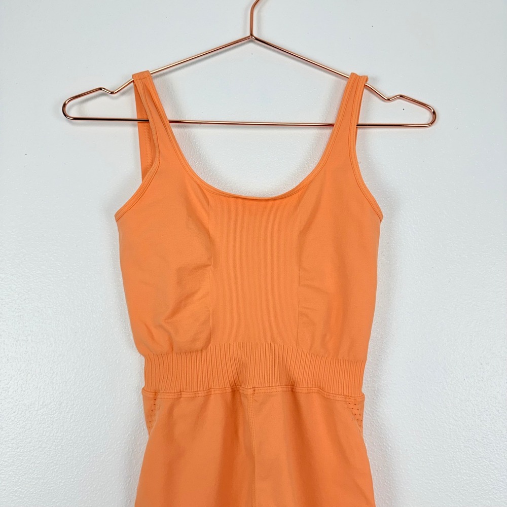Free People Movement x The Class Bodysuit Womens XS/S Orange Seamless Pilates - Picture 4 of 13